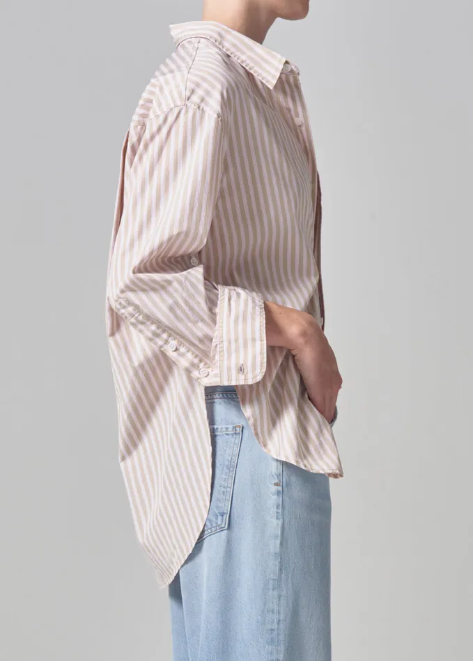 Women Tops Citizens Of Humanity Kayla Shirt In Mesa Stripe