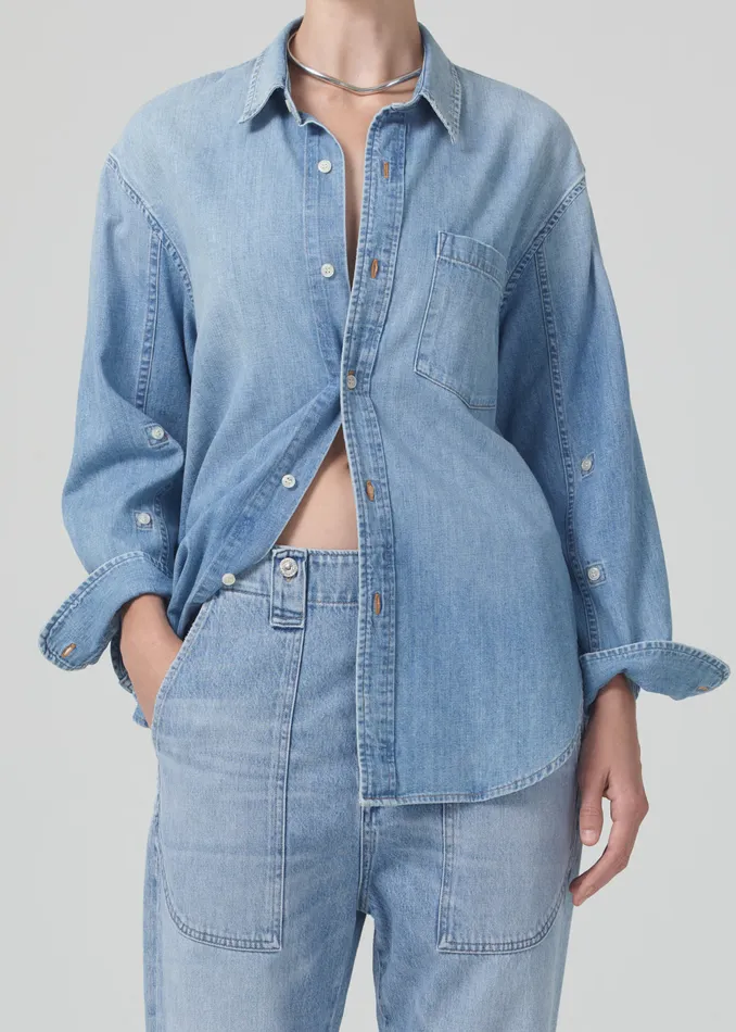 Women Tops Citizens Of Humanity Kayla Shirt In Tide