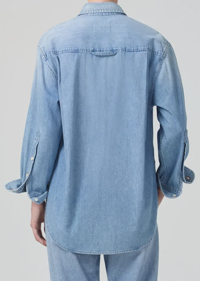 Women Tops Citizens Of Humanity Kayla Shirt In Tide