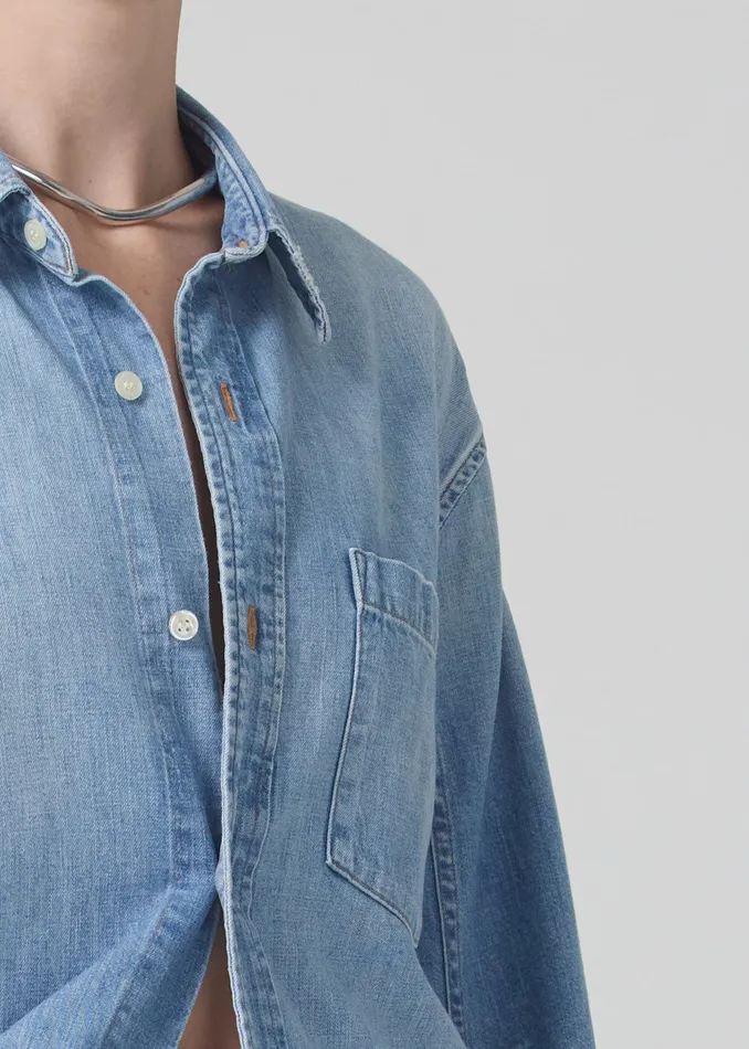 Women Tops Citizens Of Humanity Kayla Shirt In Tide