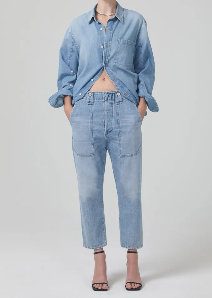 Women Tops Citizens Of Humanity Kayla Shirt In Tide
