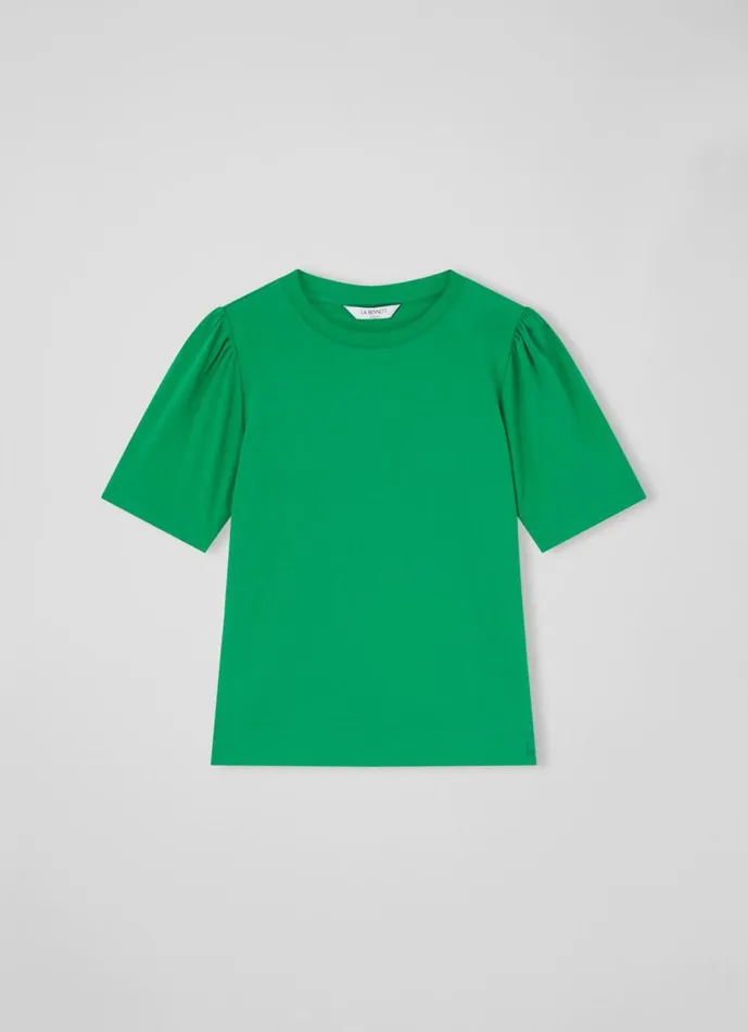 Women Tops LKBennett Issy Green Organic Cotton TShirt Fern Green Women Tops LKBennett Issy Green Organic Cotton TShirt Fern Green