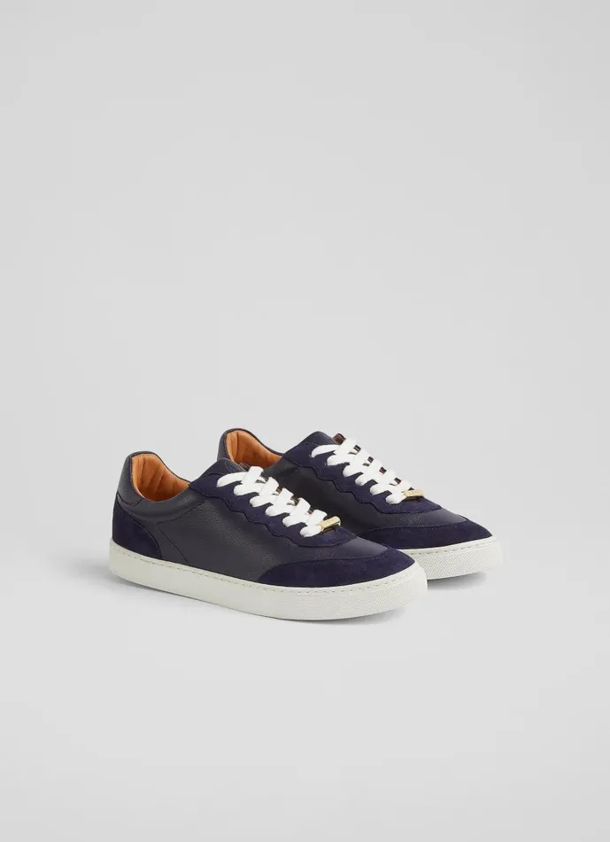 Women Trainers LKBennett Lkb Runner Midnight Slim Sole Trainer Blue Women Trainers LKBennett Lkb Runner Midnight Slim Sole Trainer Blue