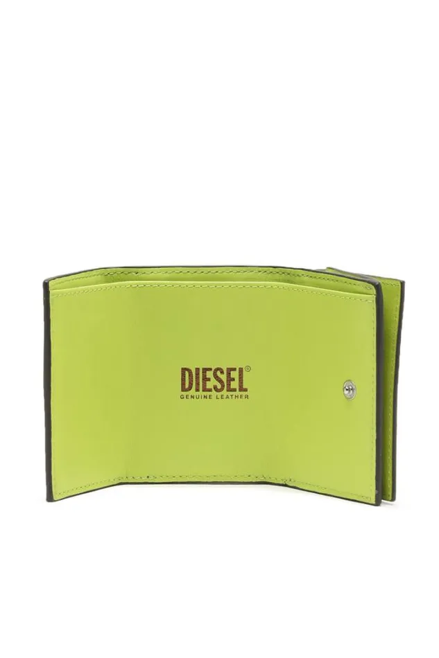 Women TriFold Coin Xs Gold Diesel Wallets Women TriFold Coin Xs Gold Diesel Wallets