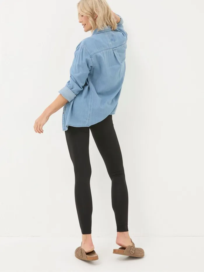 Women Trousers and Leggings Fat Face Meribel Black Leggings