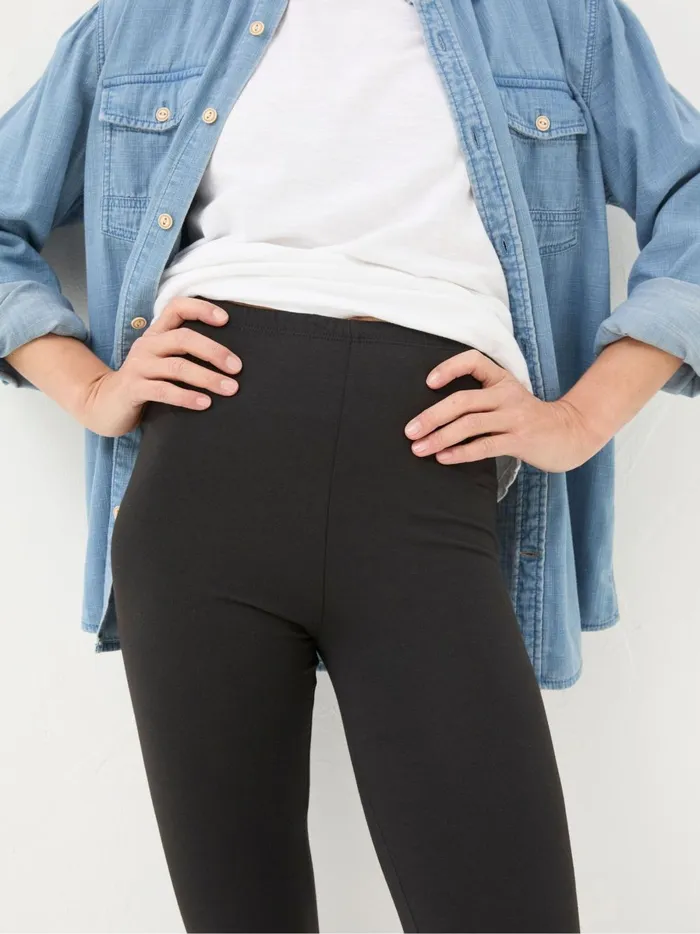 Women Trousers and Leggings Fat Face Meribel Black Leggings