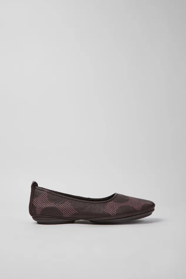 Women Twins Multicolored Leather Ballerinas Camper Ballerinas