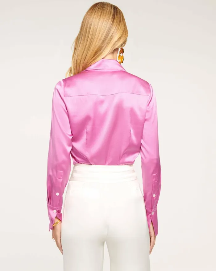 Women Victoria Button Down Blouse Cabernet Ramy Brook Tops Women Victoria Button Down Blouse Cabernet Ramy Brook Tops