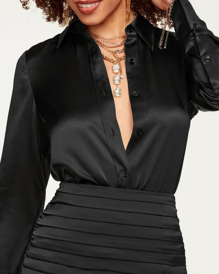 Women Victoria Button Down Blouse Cabernet Ramy Brook Tops Women Victoria Button Down Blouse Cabernet Ramy Brook Tops