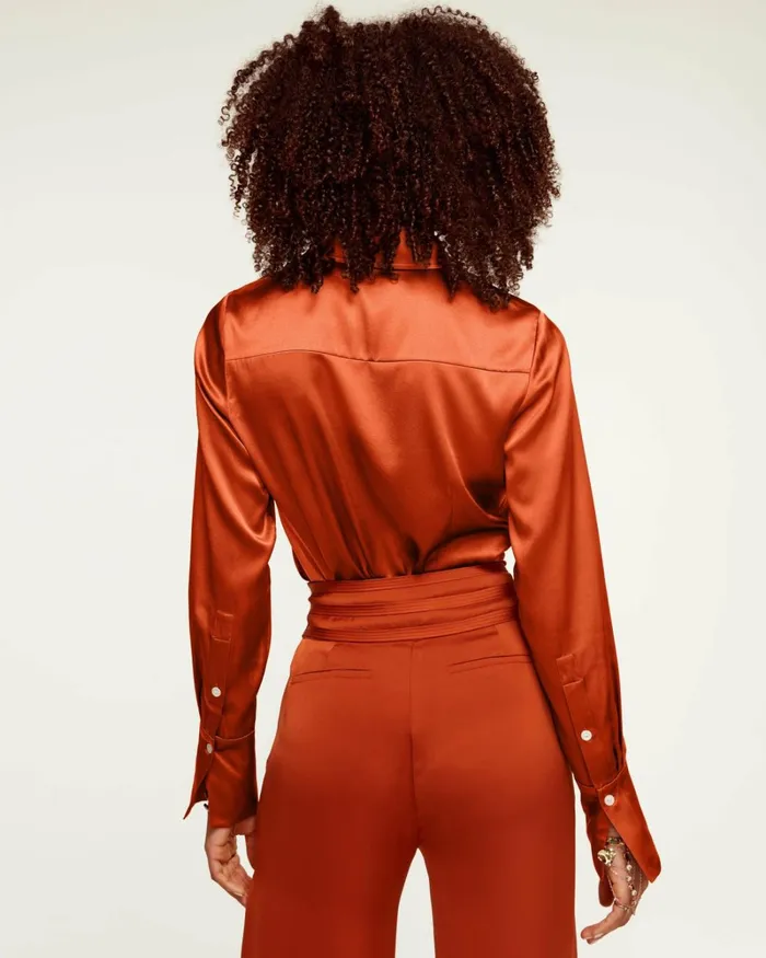 Women Victoria Button Down Blouse Cabernet Ramy Brook Tops Women Victoria Button Down Blouse Cabernet Ramy Brook Tops