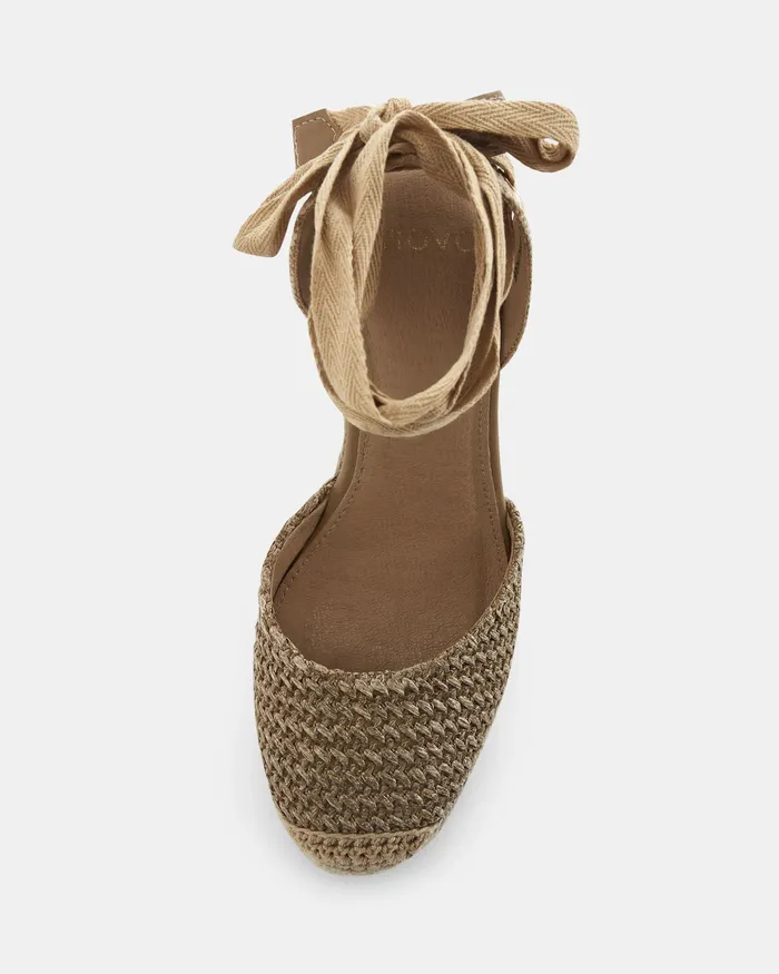 Women Wedges NOVO Shoes BUENOSAIRES NATURAL RAFFIA