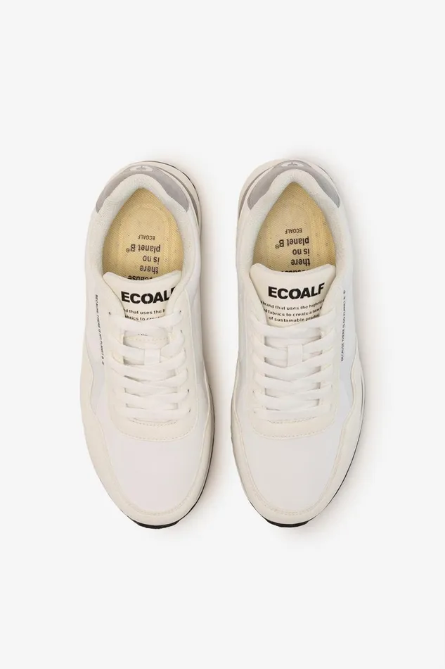Women White Sicilia Vegan Leather Trainers Ecoalf Sneakers