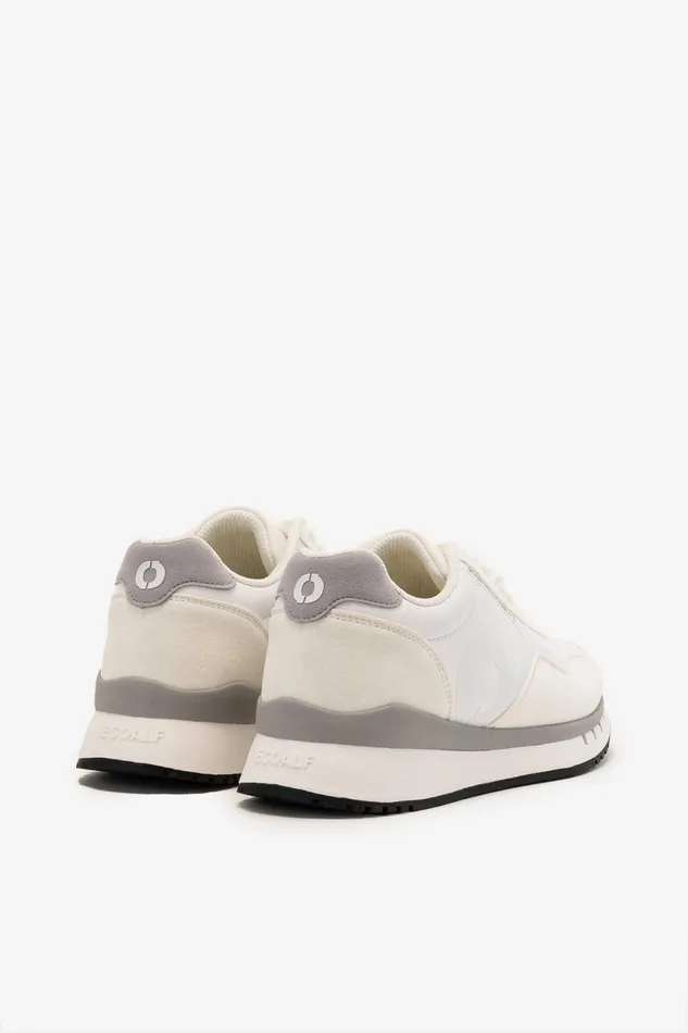 Women White Sicilia Vegan Leather Trainers Ecoalf Sneakers