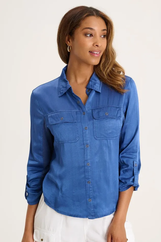 XCVI Sedgwick SnapUp Women ShirtsBlouses