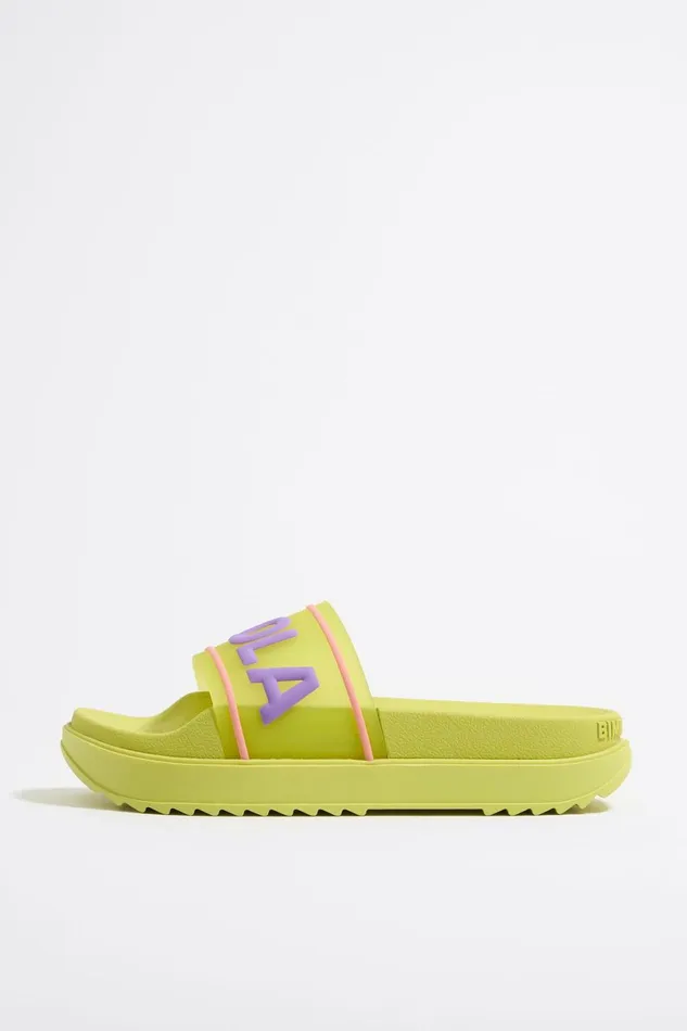 Yellow Logo Platform Flipflop Yellow Women Bimba Y Lola Sandals
