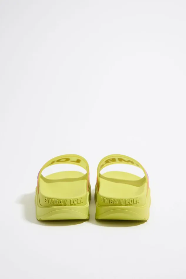 Yellow Logo Platform Flipflop Yellow Women Bimba Y Lola Sandals Yellow Logo Platform Flipflop Yellow Women Bimba Y Lola Sandals