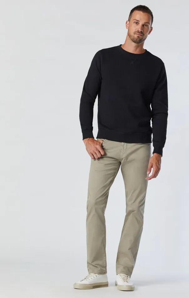 Zach Straight Leg In Beige Twill Men Mavi Jeans Pants