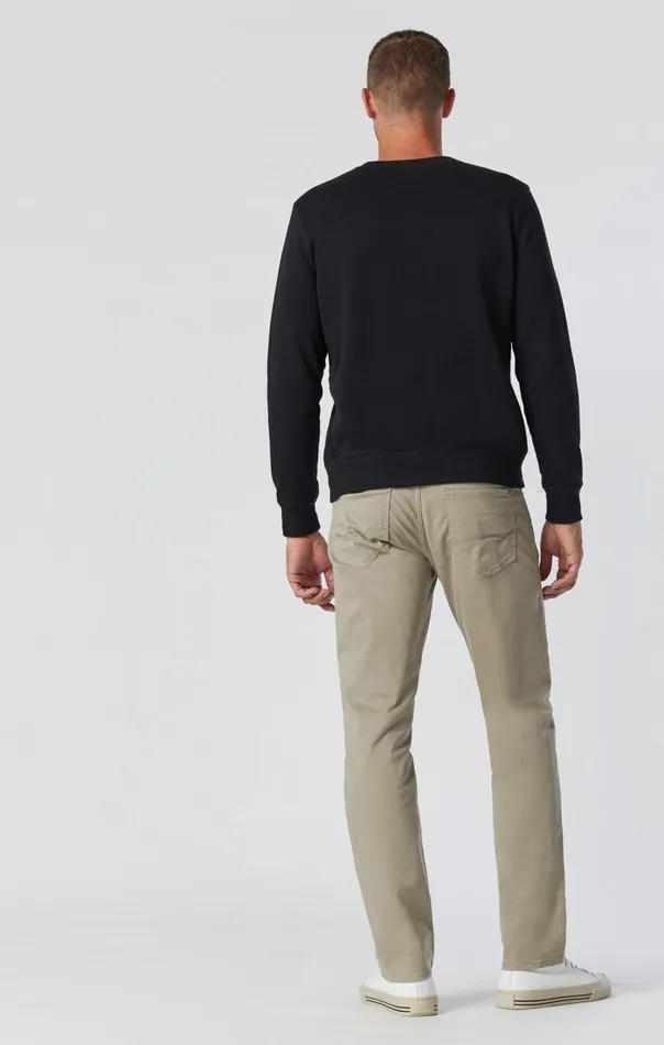 Zach Straight Leg In Beige Twill Men Mavi Jeans Pants