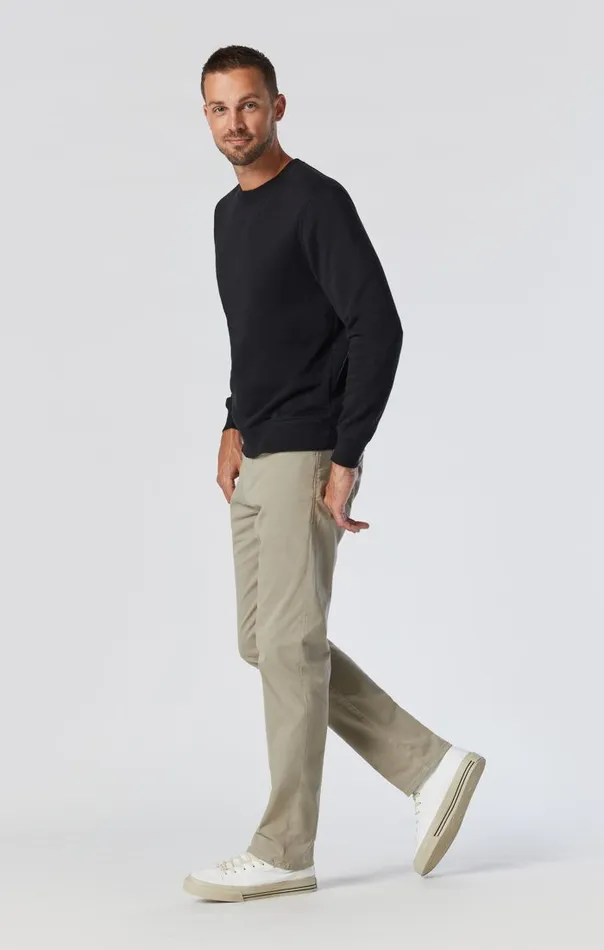 Zach Straight Leg In Beige Twill Men Mavi Jeans Pants