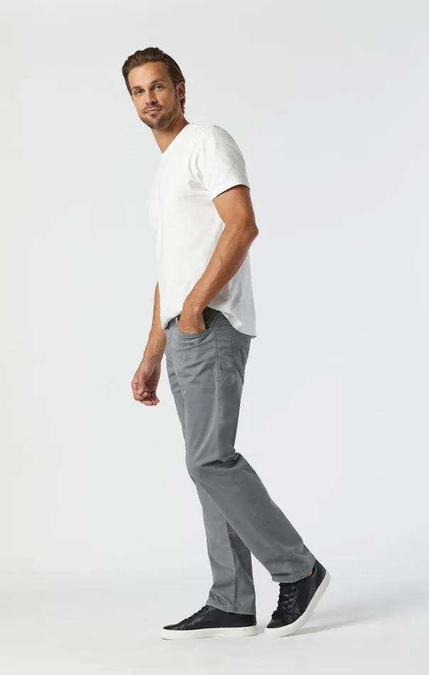 Zach Straight Leg In Grey Twill Men Mavi Jeans Pants Zach Straight Leg In Grey Twill Men Mavi Jeans Pants