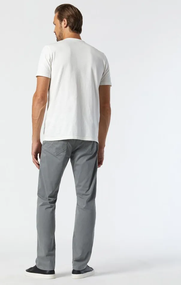 Zach Straight Leg In Grey Twill Men Mavi Jeans Pants Zach Straight Leg In Grey Twill Men Mavi Jeans Pants