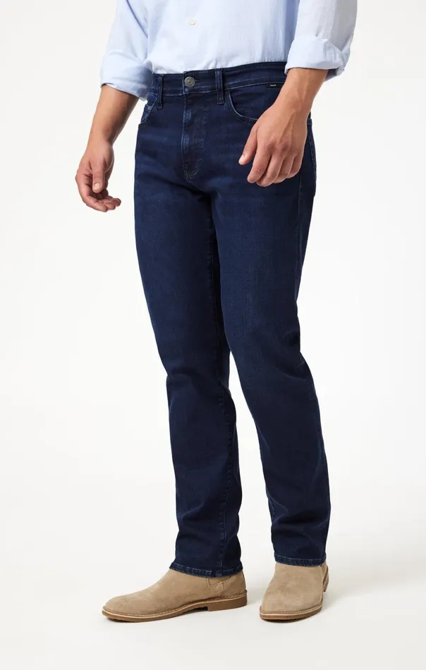 Zach Straight Leg In Midnight Brushed Supermove Men Mavi Jeans Denim Zach Straight Leg In Midnight Brushed Supermove Men Mavi Jeans Denim